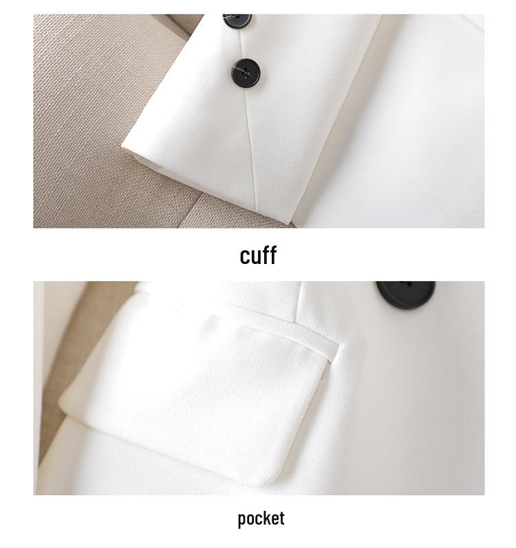 Khaki Slim Fit Casual Blazer for Women - Spring/Autumn 2026 High-End Style