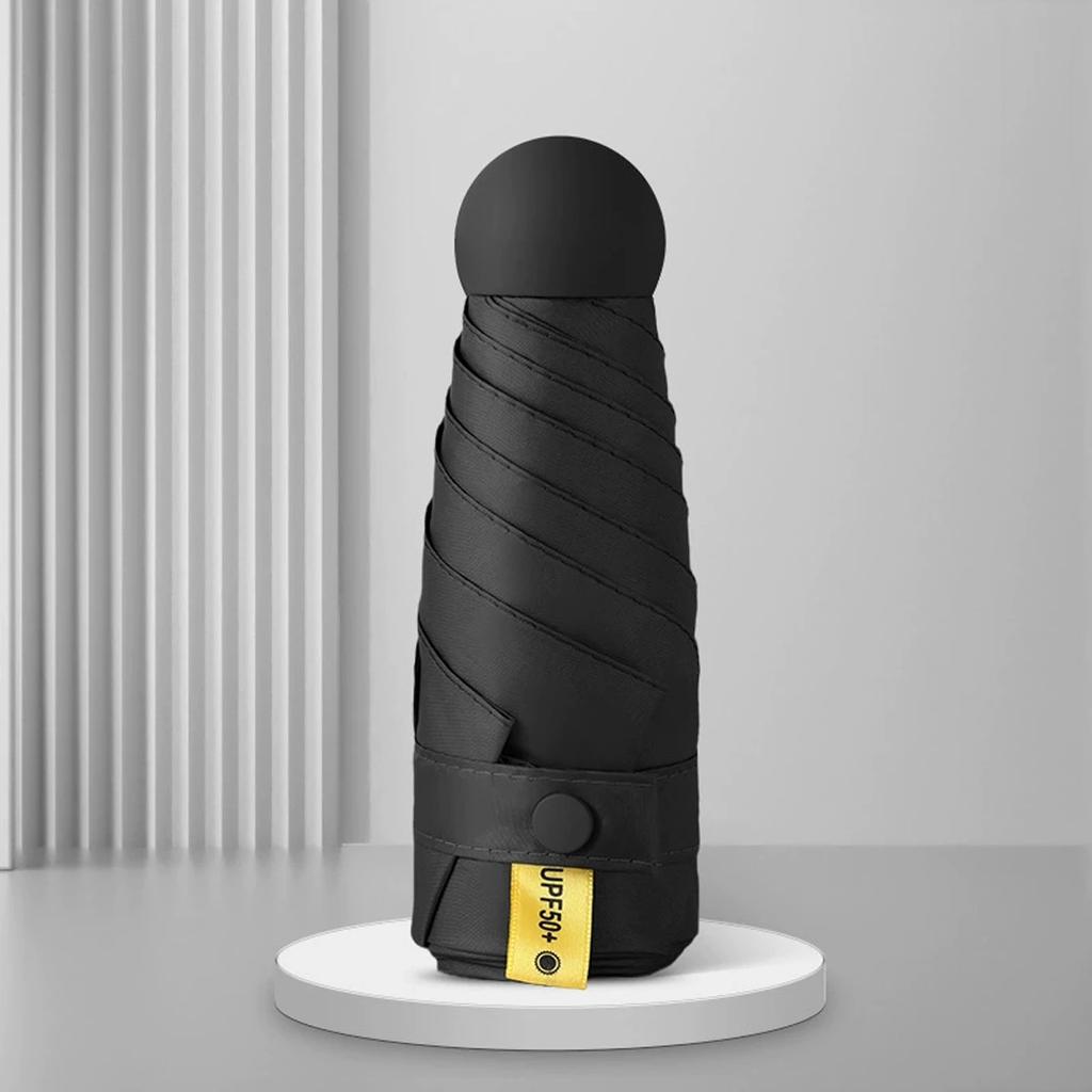 1pc-Compact Ultralight Sun Umbrella Portable Waterproof Travel Umbrella Mini Foldable Men and Women Outdoor Shade Protection