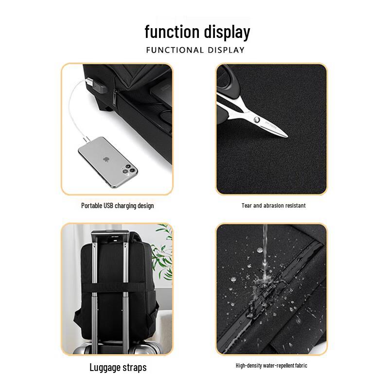 LingJing Men's Business Backpack