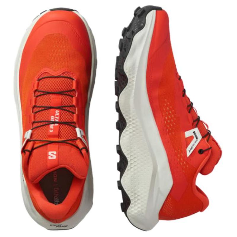 SALOMON Ultra Glide 3 Slip Resistant Abrasion Resistant Low Top Running Shoes Men's Orange Sneakers L47755900
