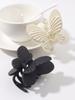 Matte Double 7cm Butterfly Hairpin Grip Clip Temperament Shark Hair Hairpin Hairpin Headgear