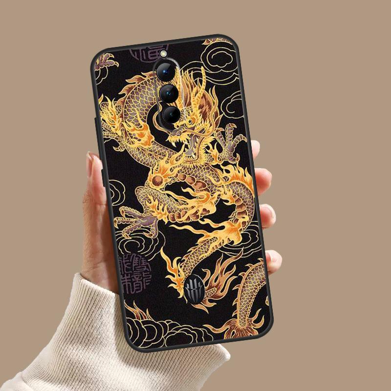 Fashion Chinese Dragon Case For ZTE Nubia Red Magic 11 9S 8S 8 9 10 10S Pro Plus 6 7 6S 7S Pro 5G 6R 10 Air Cover