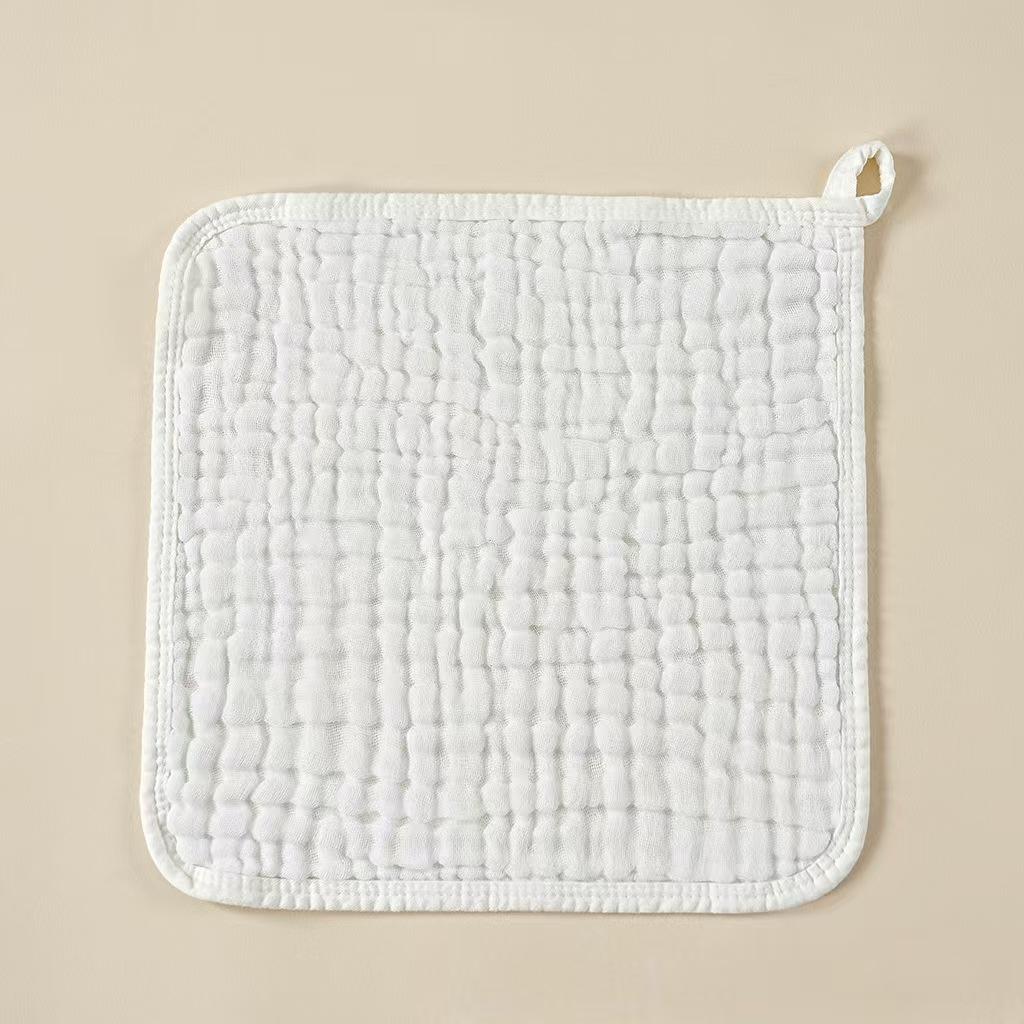 

2025 100% Cotton Six-layer Bubble Gauze Baby Bibs/Towels/Absorbent Hand Towels