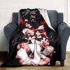 Stray Flannel Blanket Super Soft Warm Cozy Blanket for Sofa Bed Office Travel All‑Season Home Decor Gift