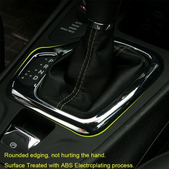 Auto Innenzubehör Verkleidung Schalthebelrahmen Silber Für Jeep Cherokee 2014 -2018 Neu