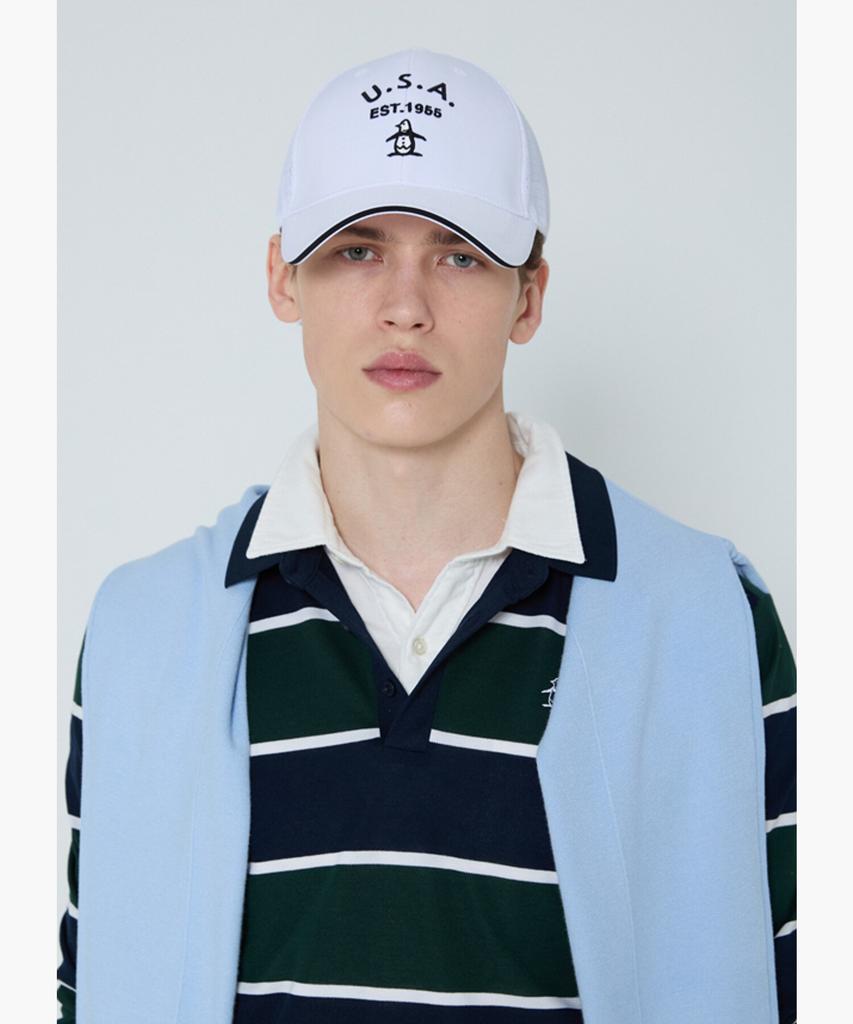 Meonsingweeo Men'S Mesh Trucker Cap White Mr221Mcp43