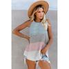 Damenmode Strick Tanktops Sommer Neckholder Ärmellos O-Ausschnitt Damen Weste Top Lässig Locker Streifen Farbblockierung Strand Tank Plus Size(S-3XL)