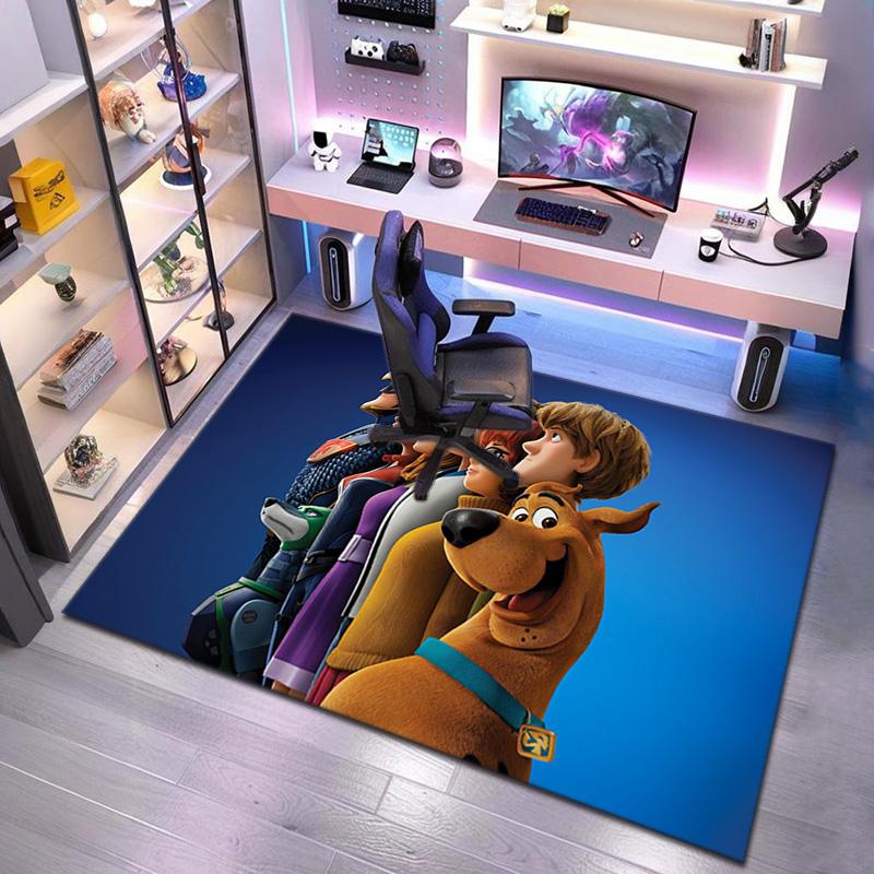 Halloween cartoon comedy adventure movie Scooby-Doo carpet is suitable for living room and bedroom doormats office balcony decorative carpet V5