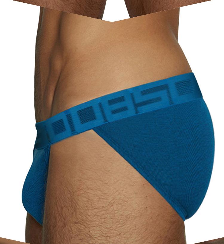 Pánské sportovní fitness kalhotky s vysokou vidlicí prodyšné pro živé vysílání