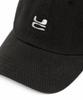 Eondeokeonteulol Four Seasons Cotton Logo Embroidered Basic Soft Top Unisex Ball Cap Uc / Washed Black