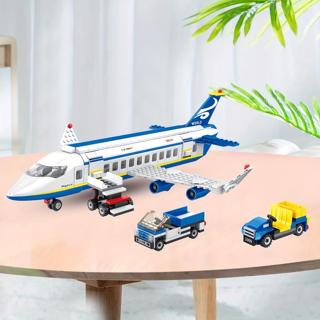 Military Aircraft Building Blocks Boys Assembled Toy Children Educational Model Toy Gift