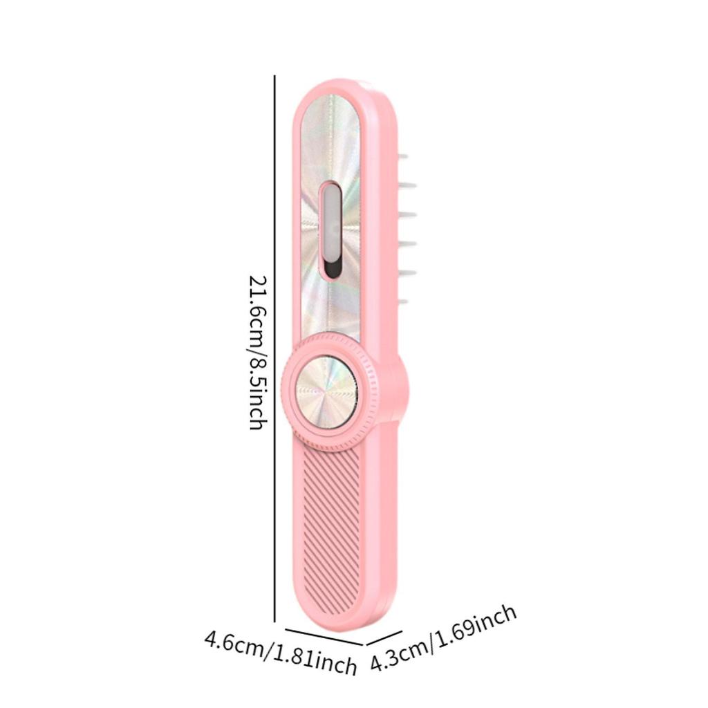 Electric Hair Oil Applicator with Red Blue Light Multifunctional Handheld Scalp Applicator Comb Head Scratcher Massager Brush