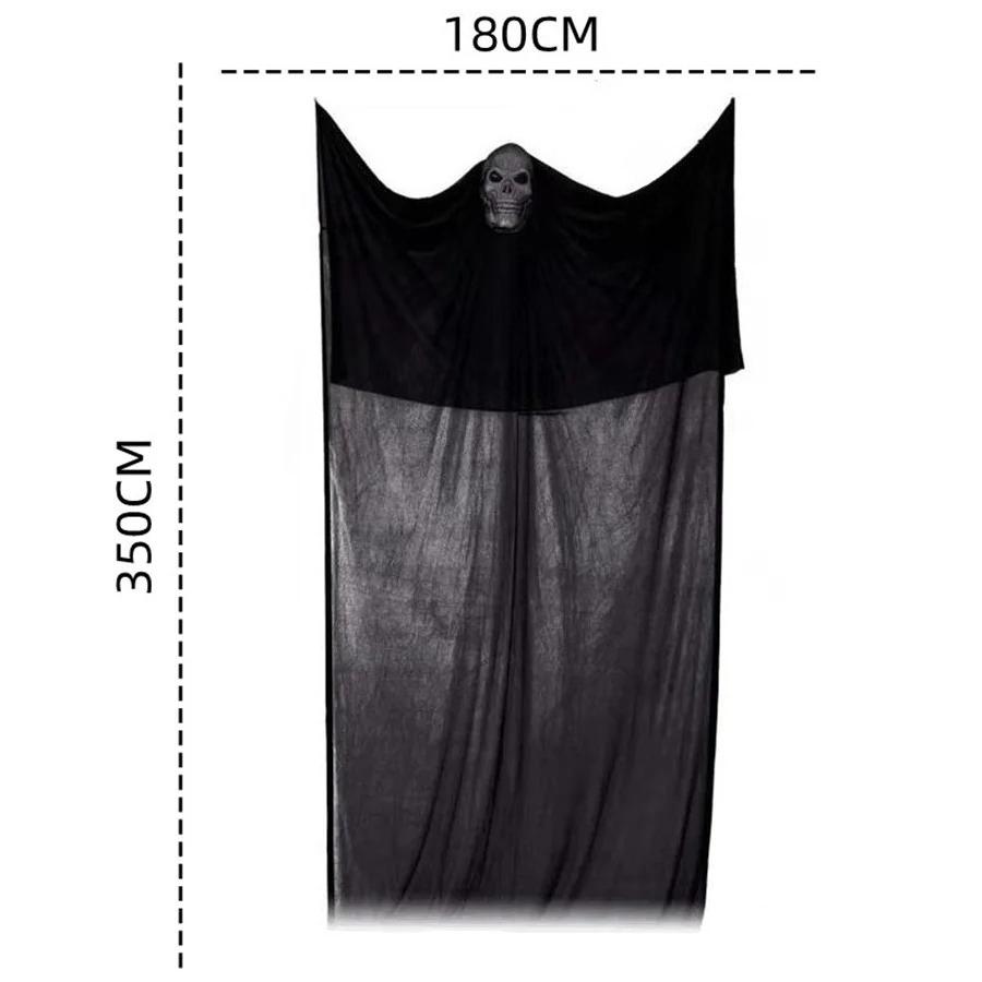 

Halloween Hanging Ghost Large Floating Ghost Decorations Party Haunted House Props Voice Activated Light Skull Garden Decor