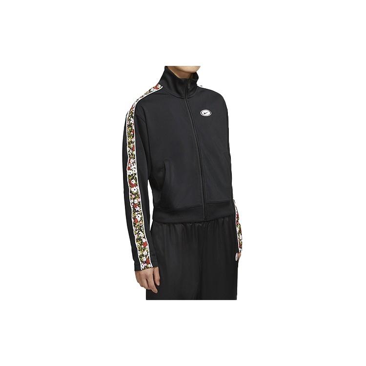 (WMNS) Nike Sportswear Flowers Printing Stand Collar Jacket Black Women s CZ1447-010 L