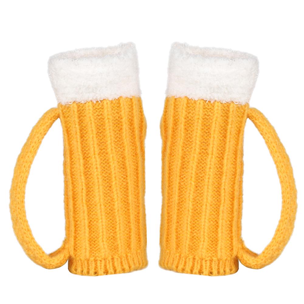 3D Beer Mug Beanie: Fun Unisex Winter Knit Hat