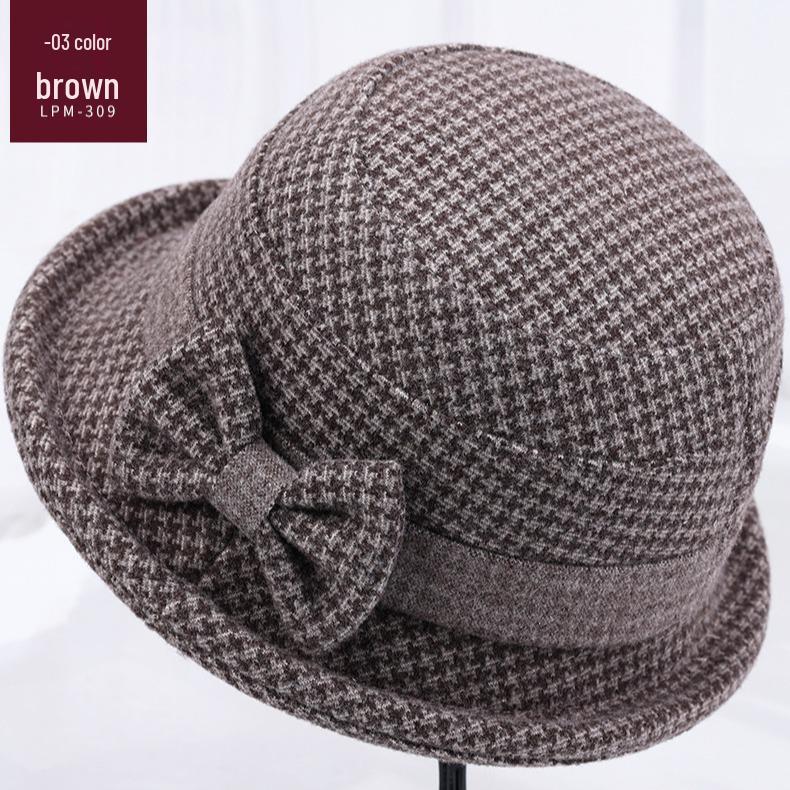 Chapeau de pêcheur d'automne et d'hiver pour femmes de tous âges - Style Fedora chaud