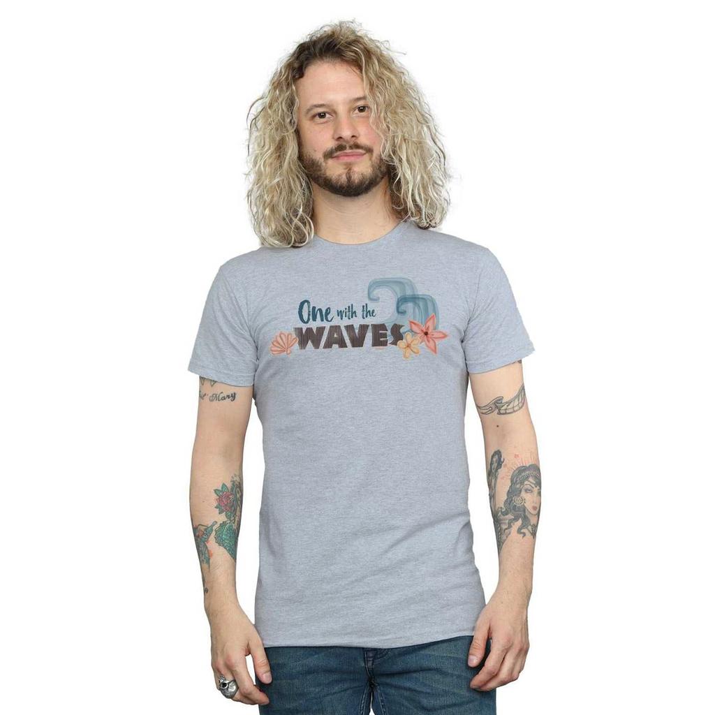 Disney Mens Moana One With The Waves T-Shirt