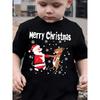 Summer Children's Fashion T-shirt Christmas Happy Printed Loose Comfortable Breathable Casual Versatile Sports T-shirt
