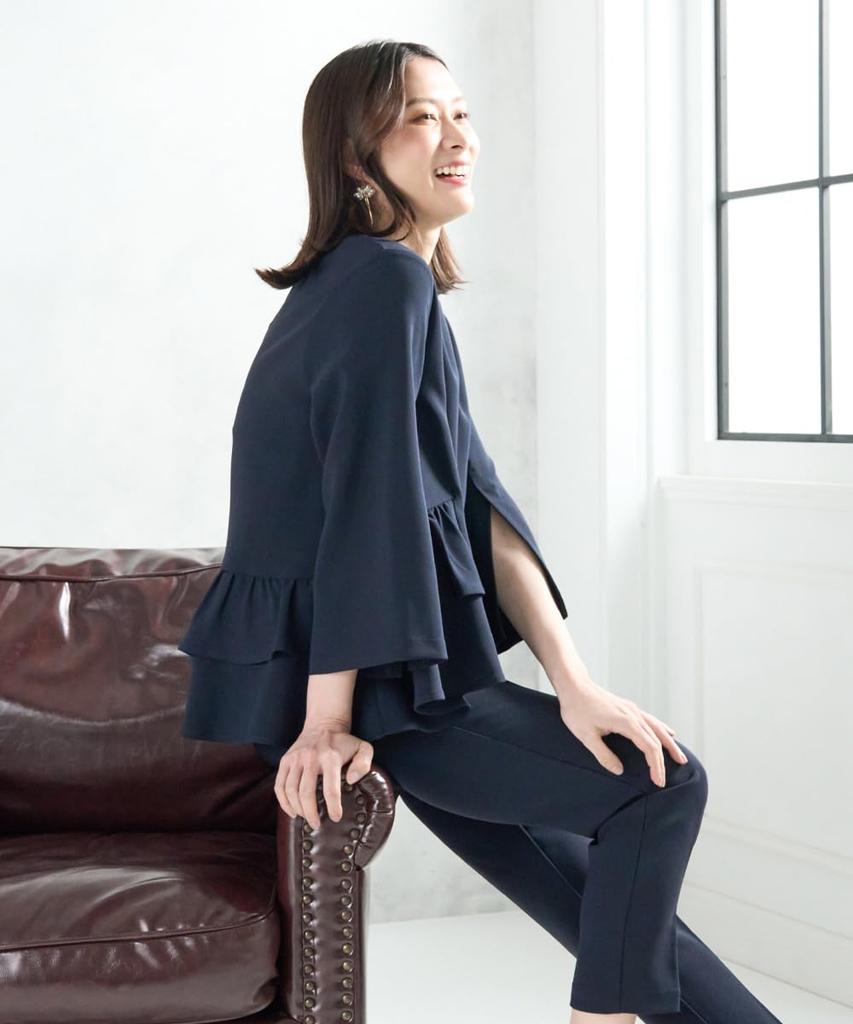 Ceremony Suit Graduation Ceremony Entrance Ceremony Suit Suit Sleeve Slit Ruffle Setup Straight Pants Formal Pullover Mom Entrance Ceremony Suit