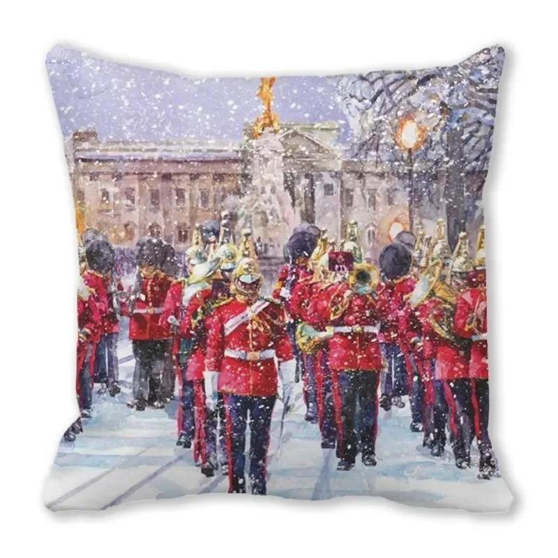 Christmas Themed Pillowcases Car Accessories Office Santa Claus Living Room Sofa Home Pillowcases