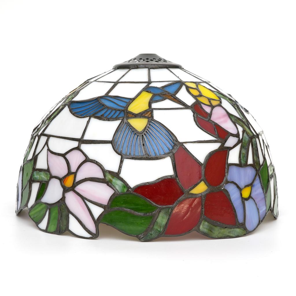 Scandinavian lampshade Stained glass cherry blossoms style Replacement 12" 30CM Handmade retro lampshade Easy replacement