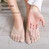 Women's Japanese-Style Ice Silk Five-Toe Breathable Non-Slip Mesh Boat Socks