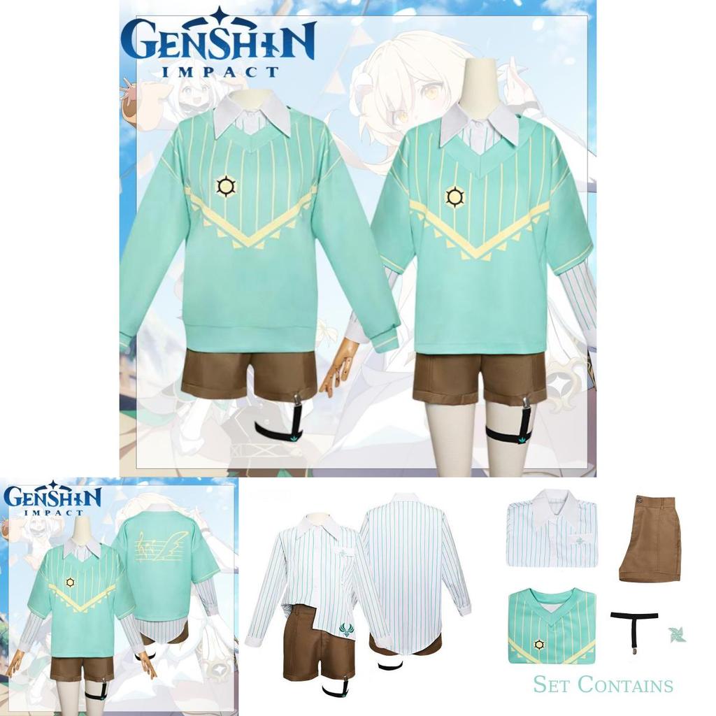 Wendy Genshin Impact Holiday Casual Wear Roleplaying Clothing Chest Ornament