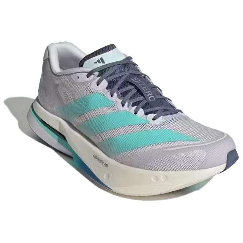 adidas Adizero Boston 13 Cómodas Versátiles Transpirables Zapatillas de Running para Hombre Gris KH8858