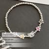 Banyan Tree S925 Silver Colorful Flower Bear Beaded Bracelet for Women - Summer Girlish Jewelry