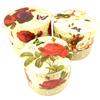 Les Trésors De Lily [K5075] - Set de 3 cutii imbricate 'Grădina Botanică' roșu bej