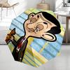 Mr Bean Thema Automatischer Regenschirm, Leicht & Tragbar, 8 Speichen, Perfekt für Reisen im Freien, Geburtstage, Weihnachten, Geschenke.