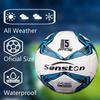 Senston Soccer Ball Size 5 for Adults and Youths, Training Ball for Match Soccer and Pump