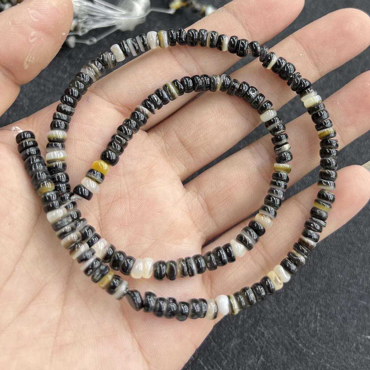 

Natural Shell Beads, Fashion Handmade Irregular Loose Spacer Beads for Jewelry Making DIY Necklace, Bracelet, and Anklet Accessories, Crafts 38cm 1String/4-5mm-38cm