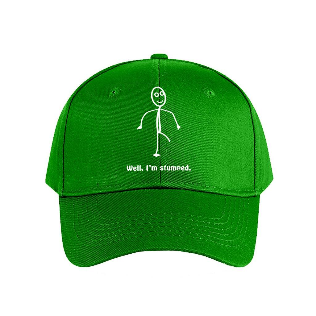 Vintage Washed Cotton Baseball Cap Stick Figure Well Im Stumped Baseball Cap Fashion Unisex Sunhat Womens Outdoor Sports