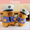 Cartoon Capybara Police Plush Toy Stuffed Animal Doll Decorations Kids Gift