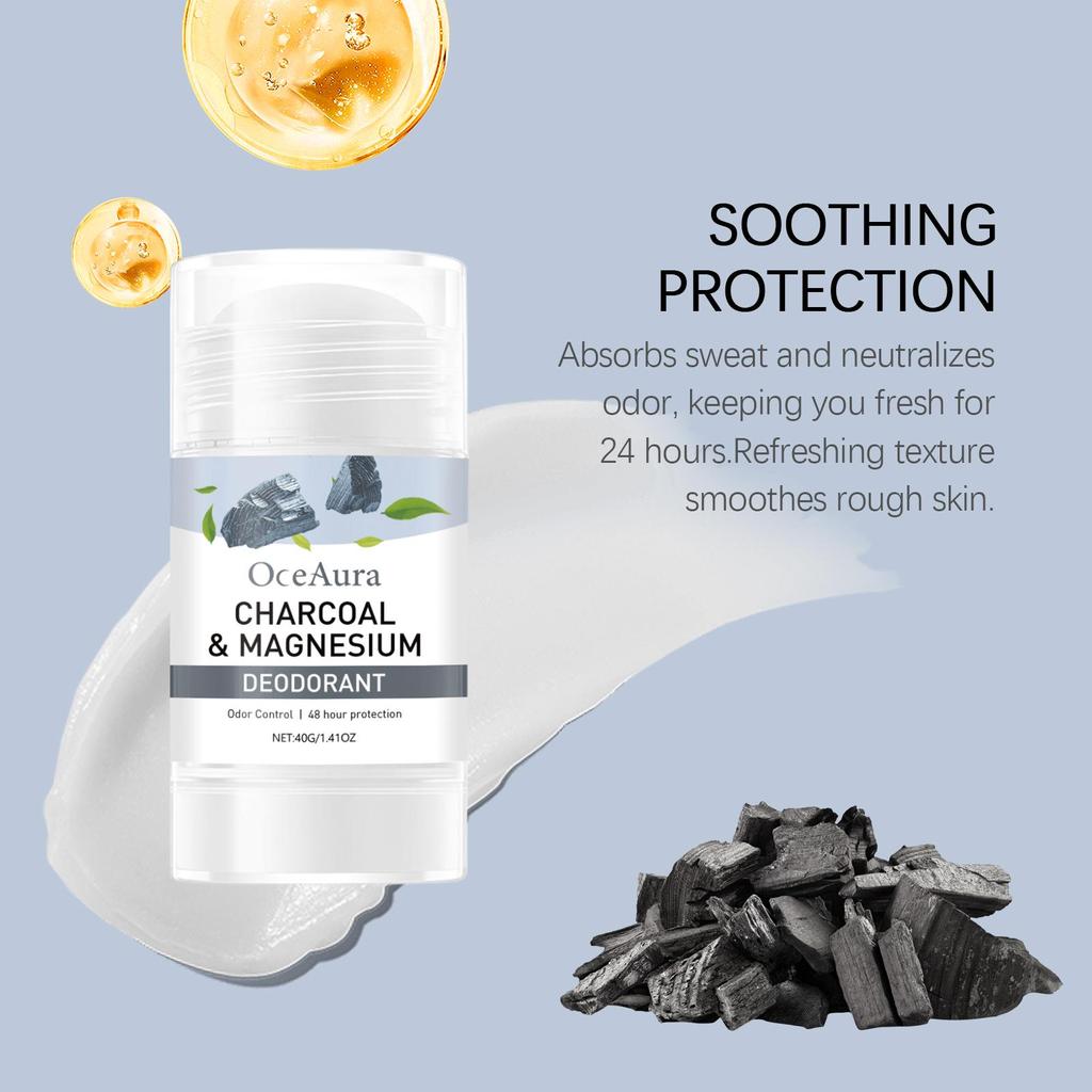 Charcoal Deodorant Stick for Armpit Long Lasting Freshing Sweat In addition to sweat, control the smell of sweat, refreshing, c