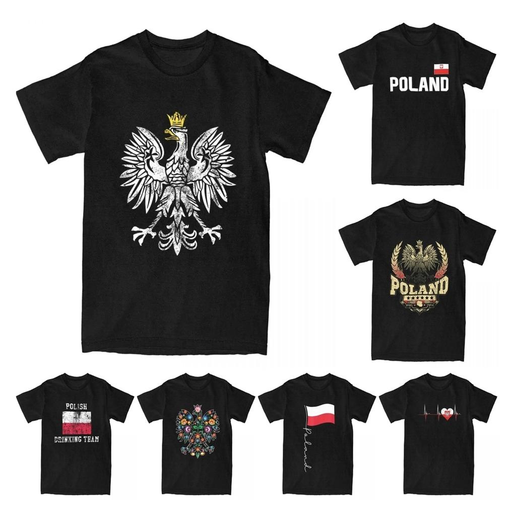 Unisexs Polish Vintage Distressed Poland Eagle Patriotic Gift T Shirt Cotton Clothes Novelty Poland Pride Tees Summer TShirt