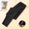 Men's Seamless Wool-Blend Thermal Pants with Knee Pads for Winter