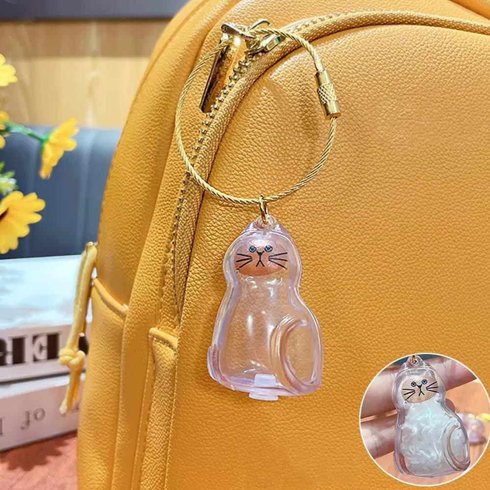 Tragbare Haustierhaar-Erinnerungsflasche Für Katzenfell Katzenhaar-Aufbewahrungsbox Haustierfell-Erinnerungskapsel DIY Transparente Fellaufbewahrung