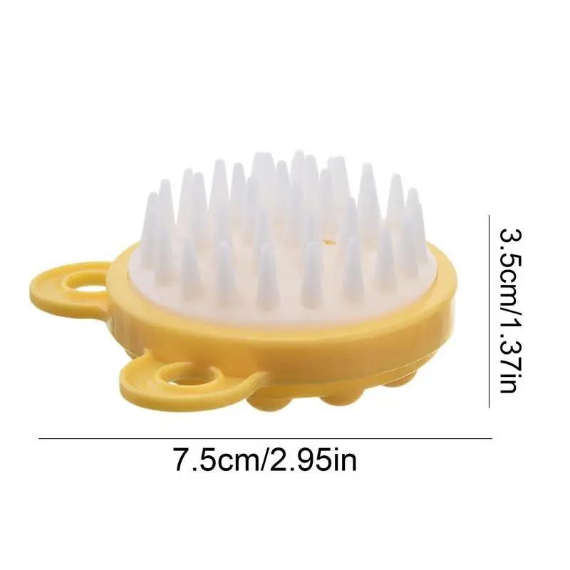 Silicone Shampoo Brush Head Scalp Massage Comb Hair Washing Comb Body Massage Brush Bath Shower Brush Salon Hairdressing Tool
