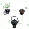 Kettle 0.8L Cast Iron Teapot Infuser Tea Strainer Set + Warmer