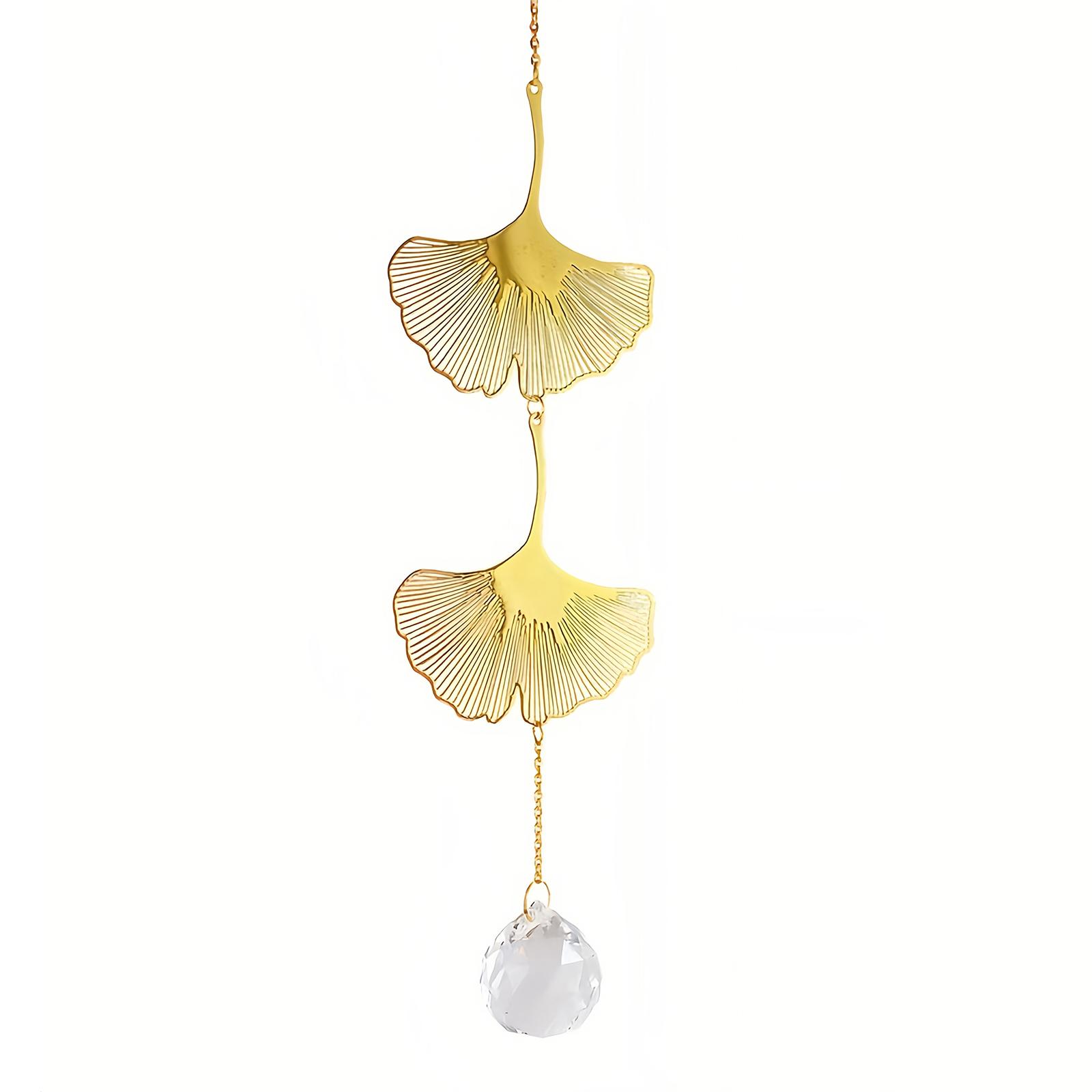 Garden Light-Gathering Crystal Ball Pendant Crystal Lotus Four-Leaf Clover Crystal Artwork Sun Catcher