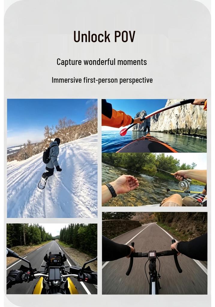 Magnetic Neck Holder Pro for Action Cameras: Ideal for First-Person Vlogs and Live Streaming.