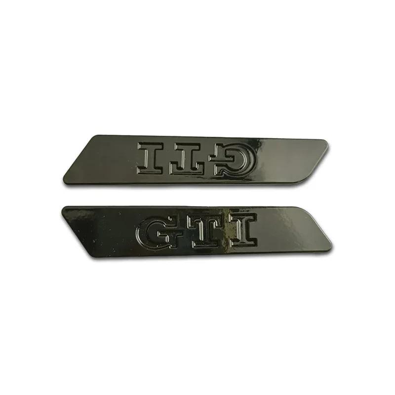 for Volkswagen VW GTI MK5 Passat Polo Golf 3 Jetta Tiguan Beetle Touran Metal Car Side Emblem Fender Badge Bumper Strip Stickers gr2