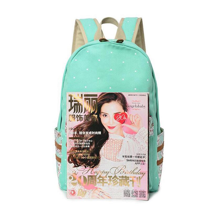 Floral Student Schoolbag Backpack, a Customized Backpack To Map, Customized Heat Transfer Bag, Heat Transfer Backpack