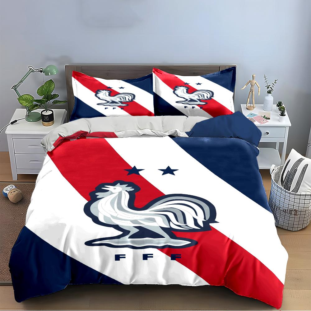 French Rooster Bedding Set Bedding Duvet Cover Set Duvet Cover Pillowcases Home Decor (1 * Duvet Cover 2 * Pillowcases, without duvet insert)