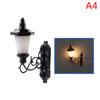 1:87 Miniature Led Lamppost Wall Light Model Diy Micro Landscape Architectural