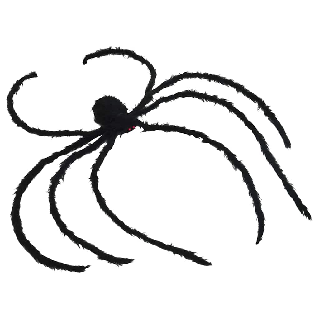 Halloween Spider Decoration with Nets 2 Pcs Black and White