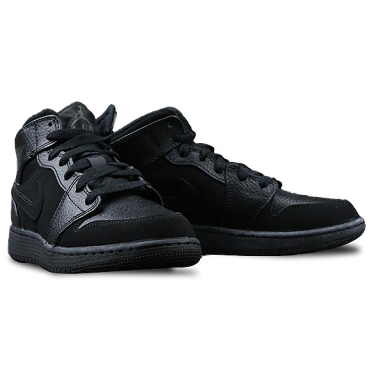 Jordan 1 Mid Retro Bright Black 554725-064