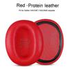W820BT Ear Pads - 1 Pair Protein Leather Ear Pads Replacement Cushion for Edifier W828NB Headphones Gamer Earpads Cover Red